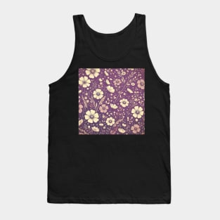 Purple Floral Tank Top